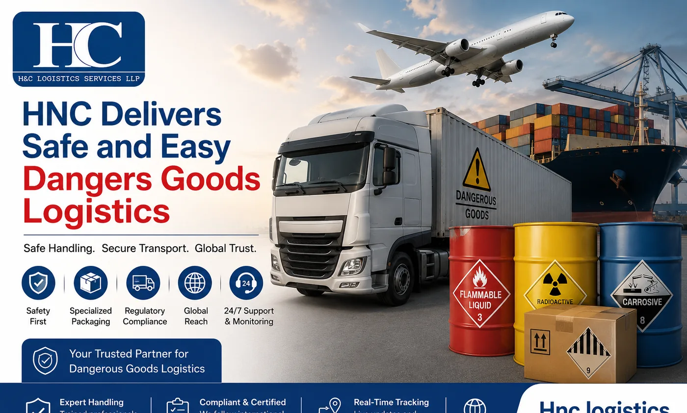 Safe dangerous goods logistics handling